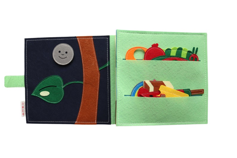 Quiet Book Hungry Caterpillar Montessori toys for toddlers zdjęcie 3