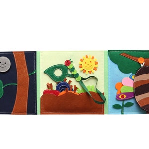 Quiet Book Hungry Caterpillar Montessori toys for toddlers zdjęcie 2