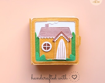 Personalized gift for children, Quiet book My Home, Busy Book as a baby gift, Christmas, birthday gift, Montessori toy