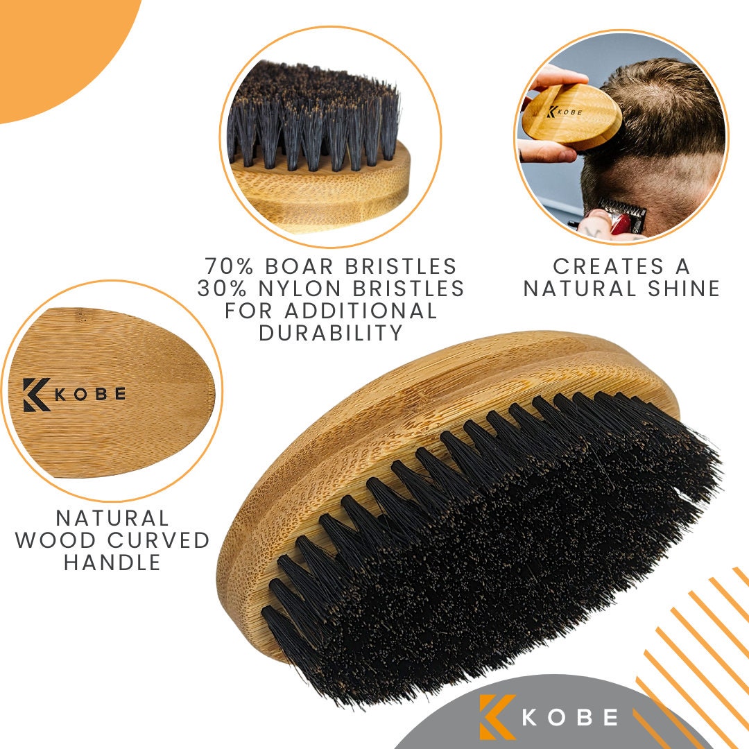 Very Soft Men Military Natural Bristle Hair Brush