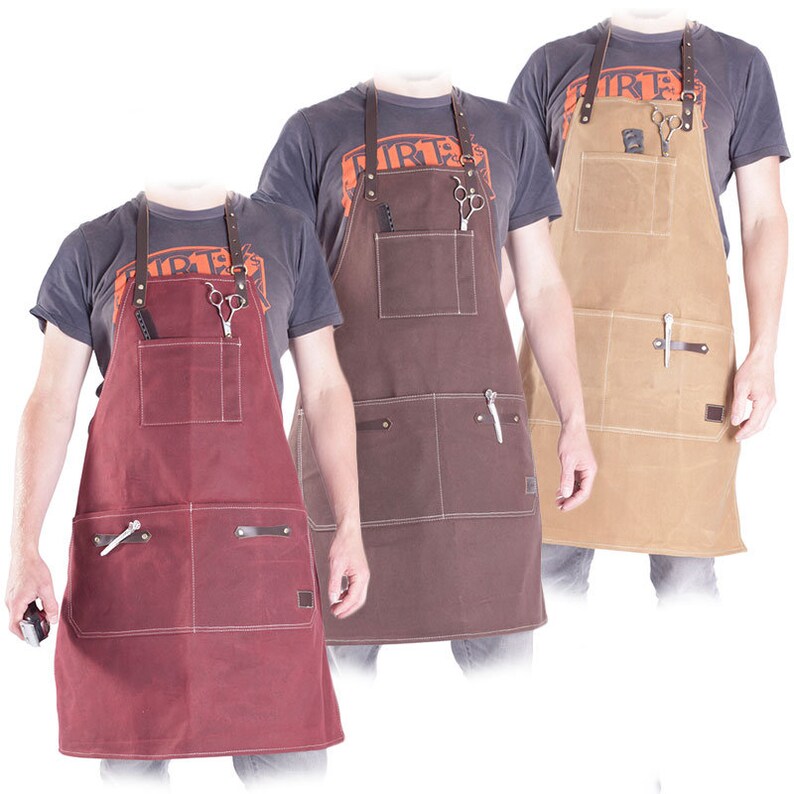 Heavy Duty Waxed Canvas Apron Ideal for Woodworking Outdoor Etsy UK