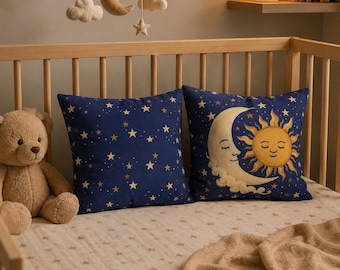 Funda de almohada Sol y Luna