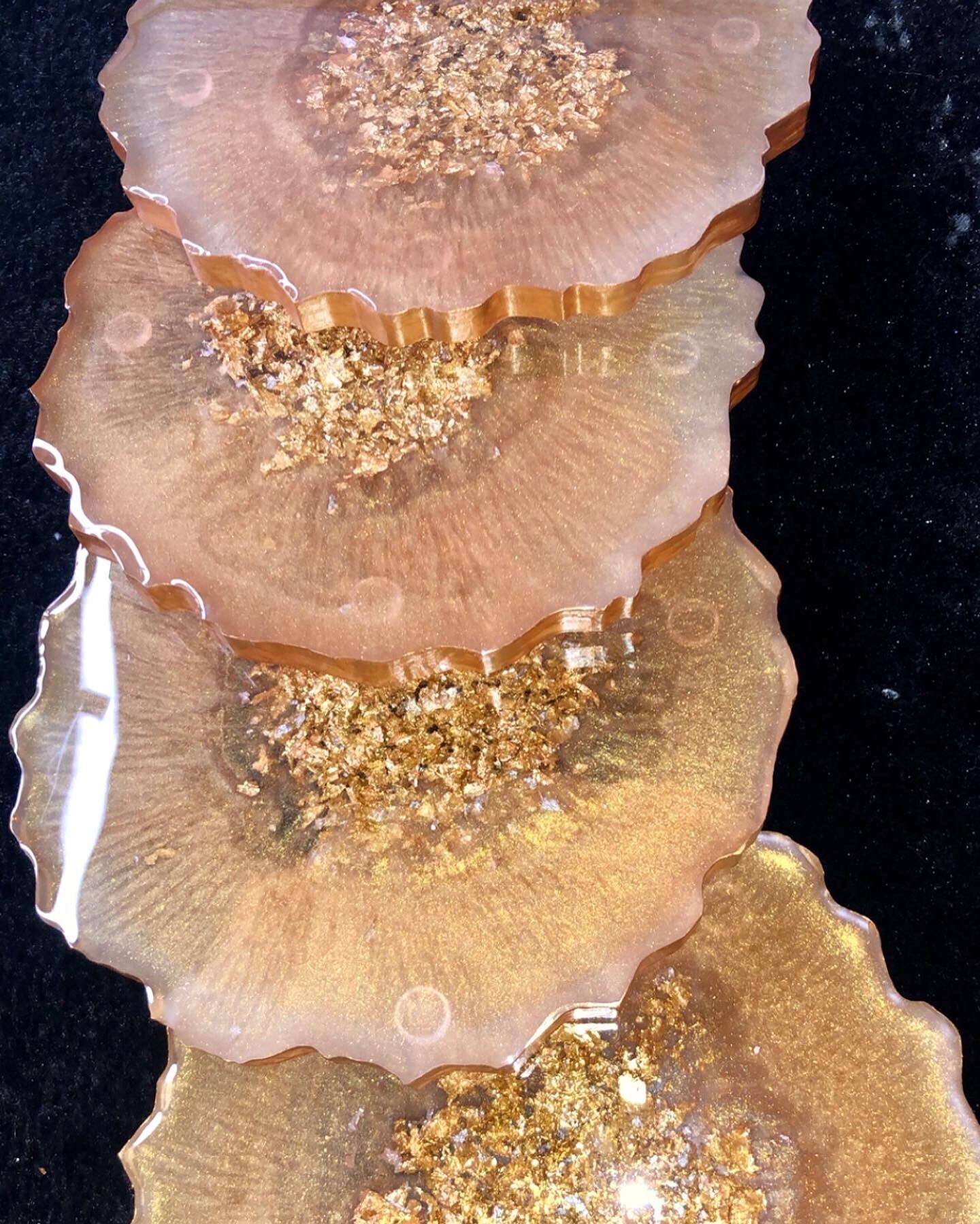 Resin Coasters Set of 4 Etsy