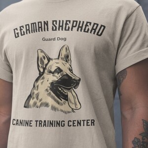 GSD Guard Dog Shirt, GSD Training Center Shirt, German Shepherd T-Shirt, Dog Lover T Shirt, GSD T Shirt, Unisex Shirt, Premium Unisex Tee