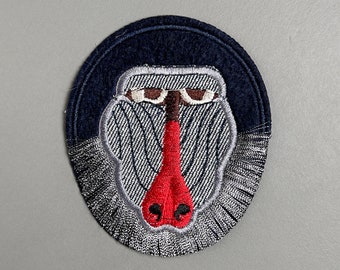 Gorillas embroidery patches - patches, knee patches, iron-on patches, sewing, children's patches, iron-on patches, animal motif, embroidery motif