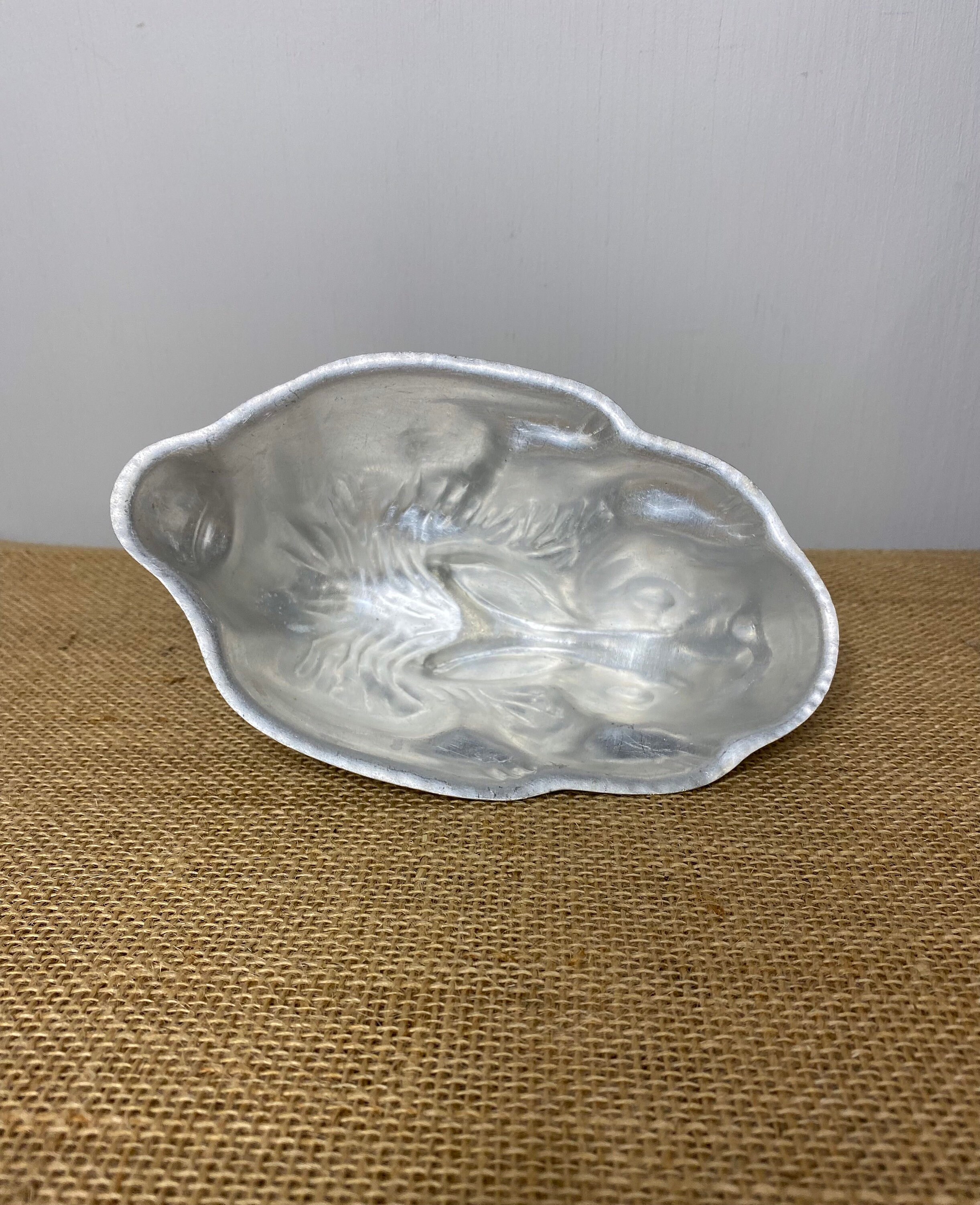 Vintage Aluminium Rabbit Jelly Mold Etsy