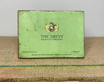 Vintage The Greys Silk Cut Virginia Cigarette Tin