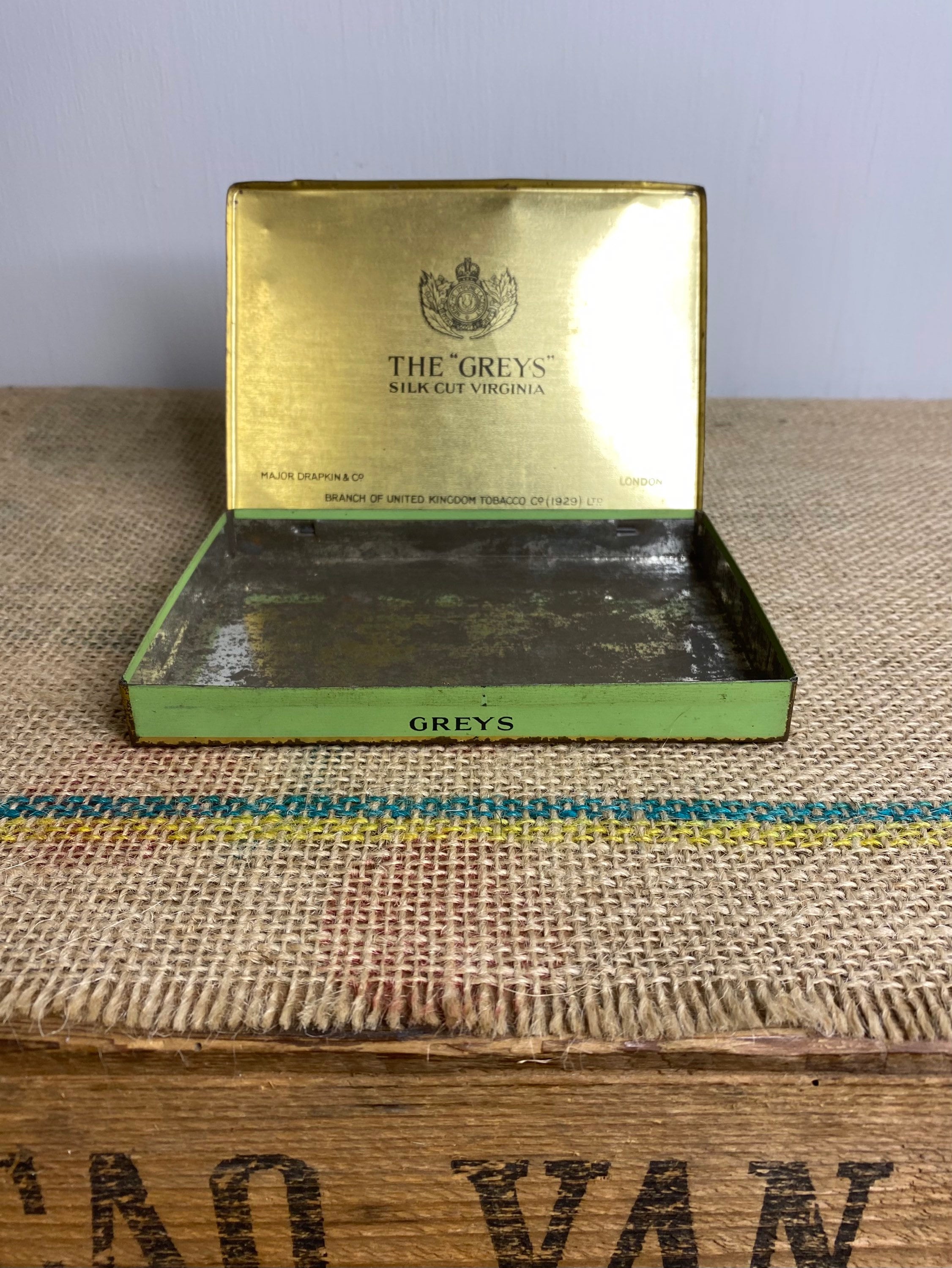 Vintage the Greys Silk Cut Virginia Cigarette Tin