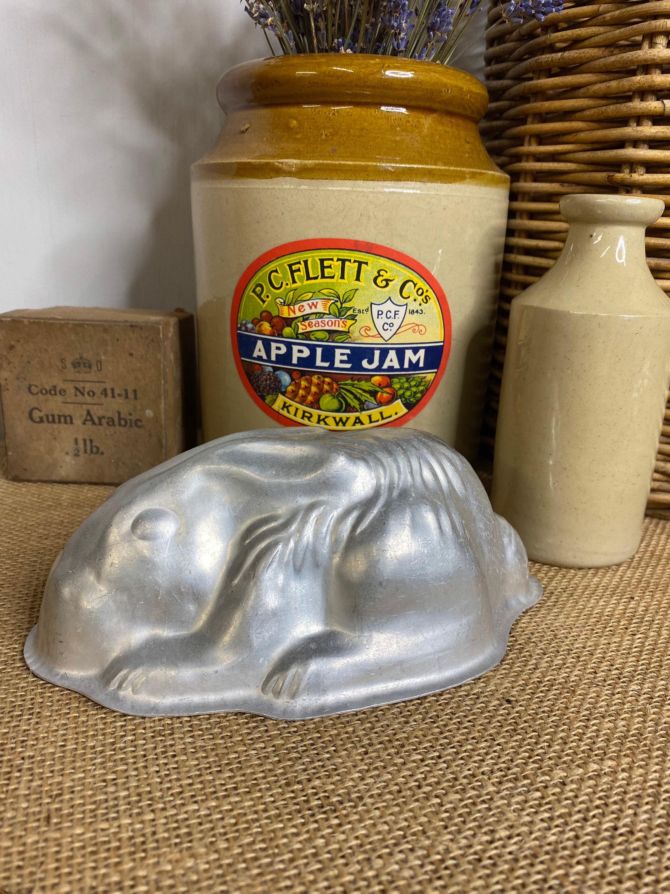 Vintage Aluminium Rabbit Jelly Mould Etsy UK