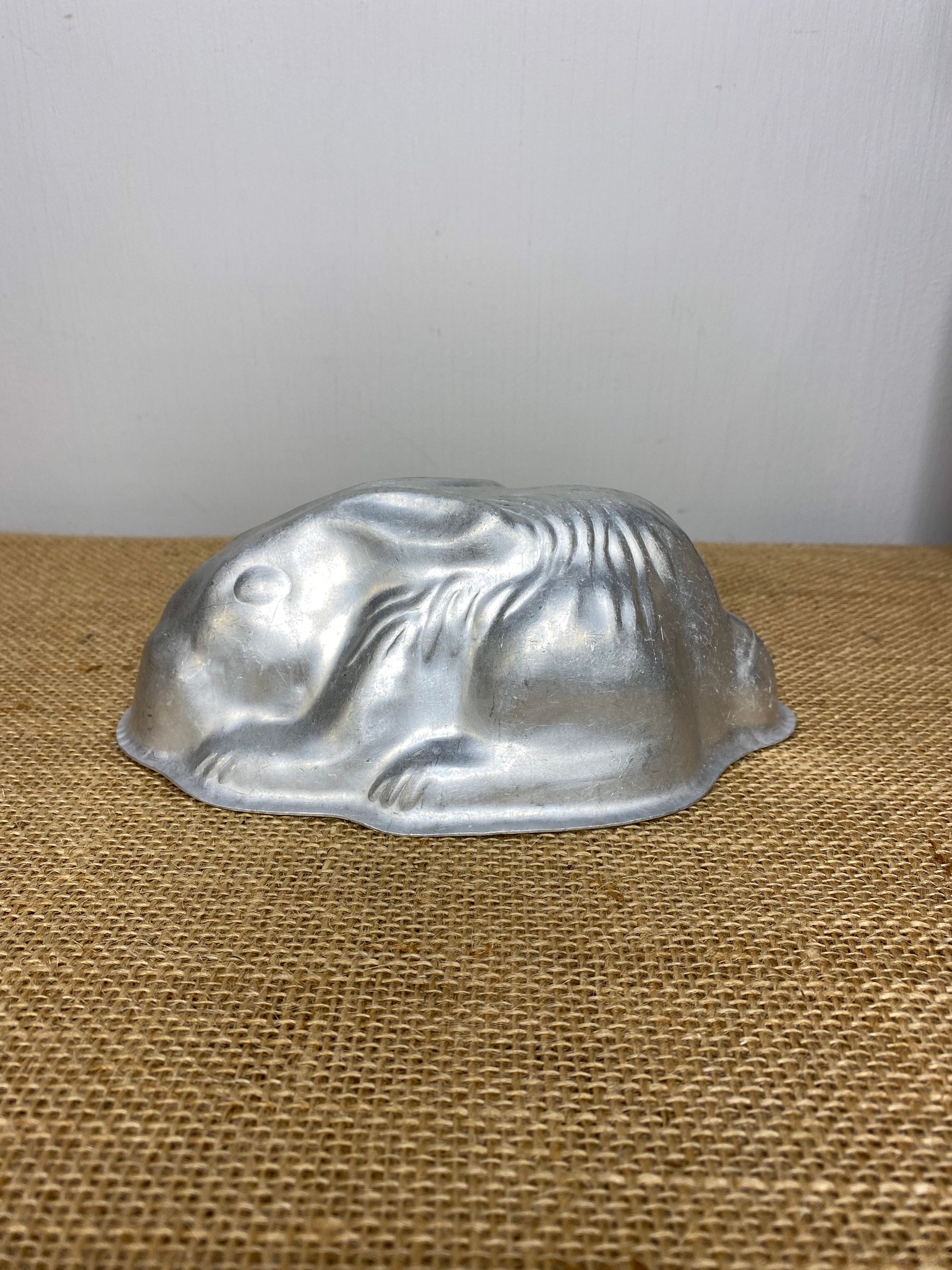 Vintage Aluminium Rabbit Jelly Mold Etsy