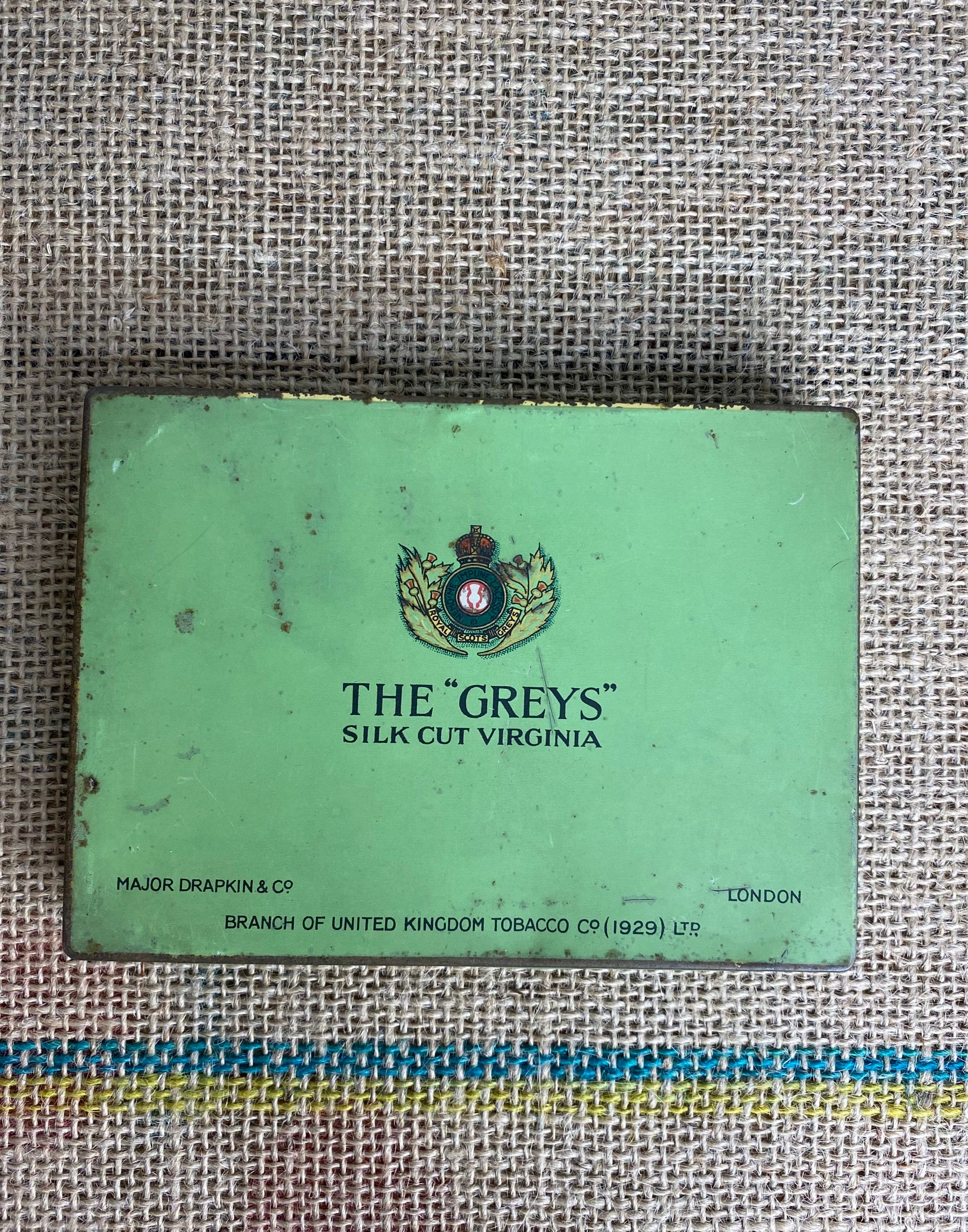 Vintage the Greys Silk Cut Virginia Cigarette Tin