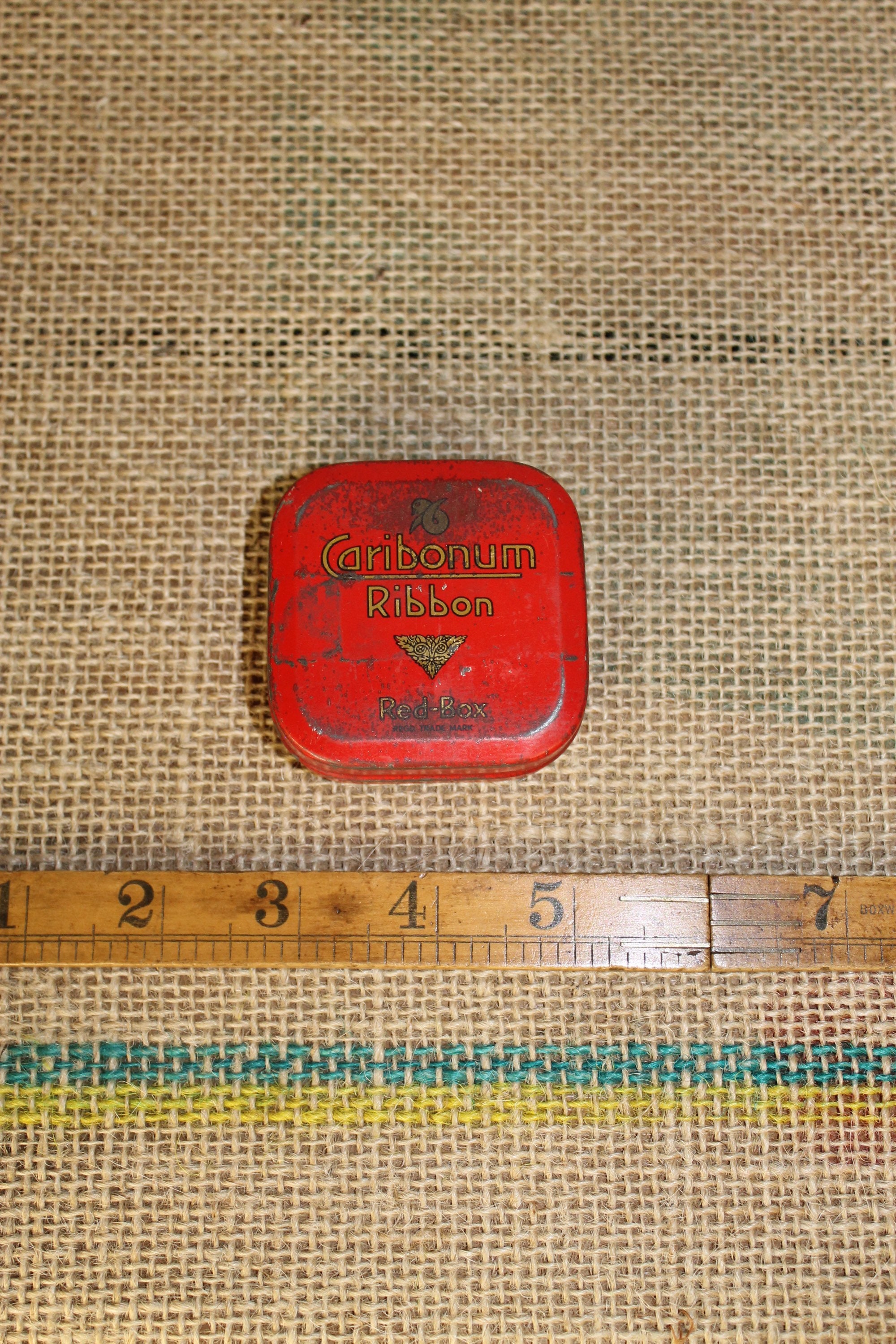 Vintage Caribonum Typewriter Ribbon Tin Etsy UK