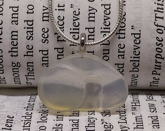 White Agate Empty Tomb Necklace | Easter Necklace | Easter Empty Tomb | Easter Gift | Handmade Stone Necklace