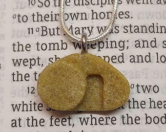 Empty Tomb Necklace | Easter Necklace | Easter Empty Tomb | Easter Gift | Handmade Stone Necklace