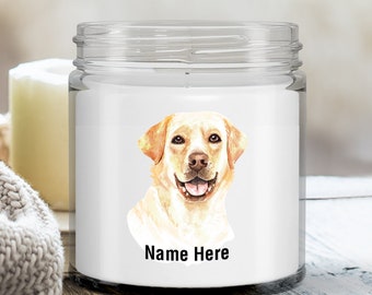 Personalized labrador candle gift for lab lover gift for lab mom