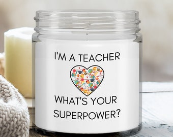 Teacher gift; teacher appreciation gift; a good gift for teachers; teacher candle