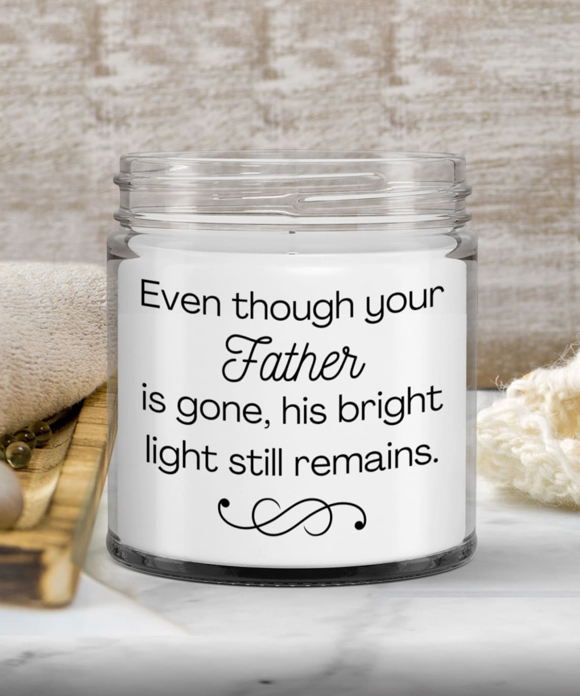 Memory Candle Deceased Father Dad Memorial Gift Candle for Loved One - Etsy