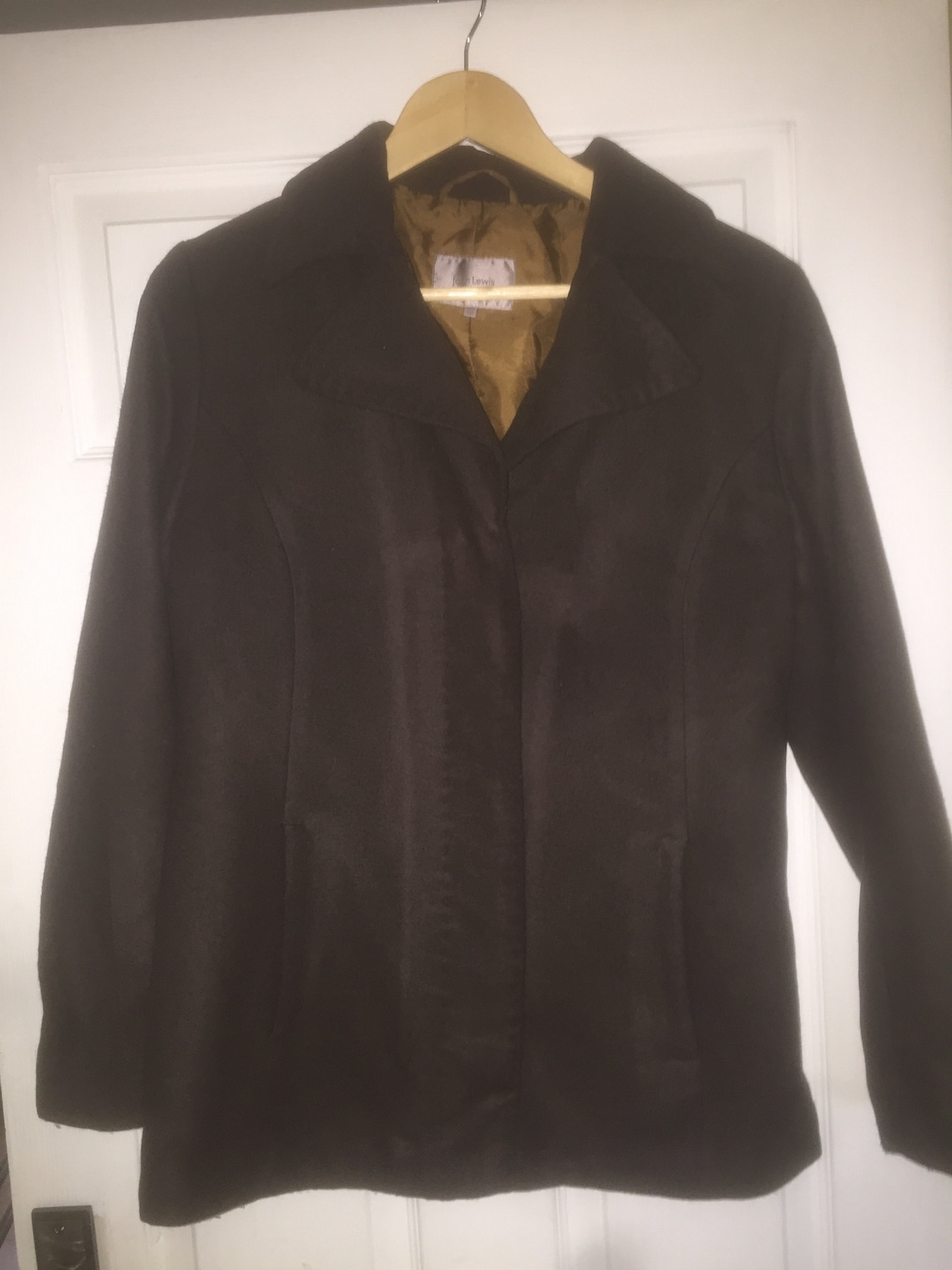 John Lewis Wool Cashmere Winter Ladies Coat Lined | Etsy