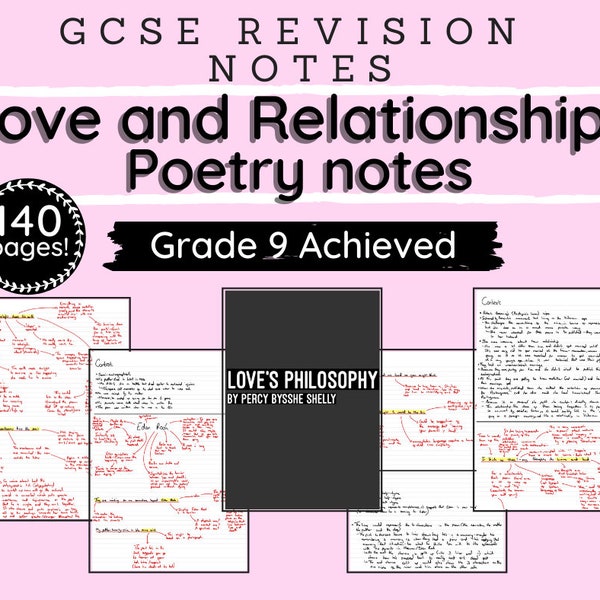 GCSE Love and Relationships Poetry notes