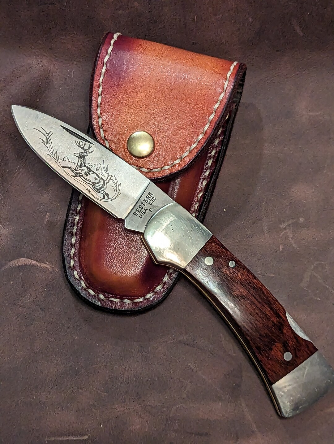 Wear This Vintage western Folding Knife as Etsy