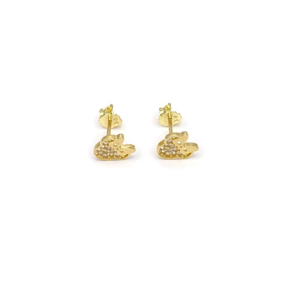 10k gold sale minnie mouse earrings