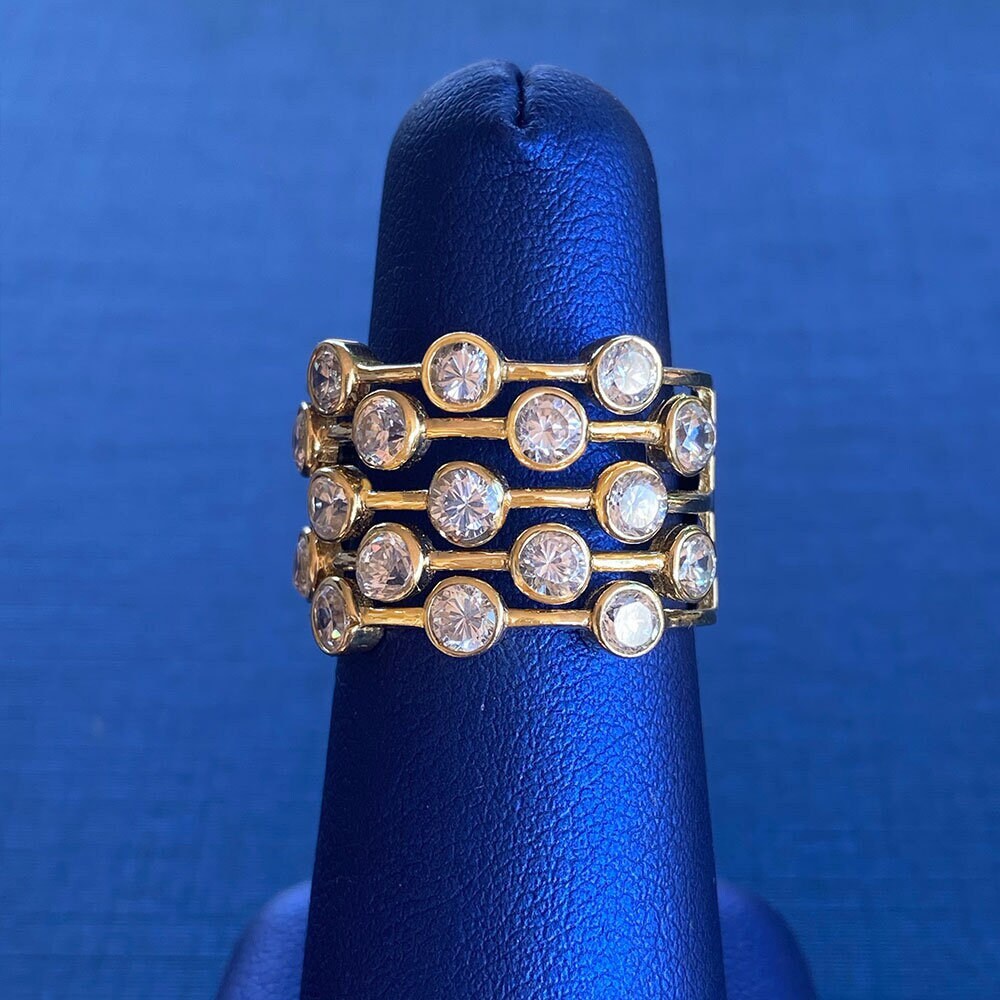 Gold Cocktail Ring - Etsy