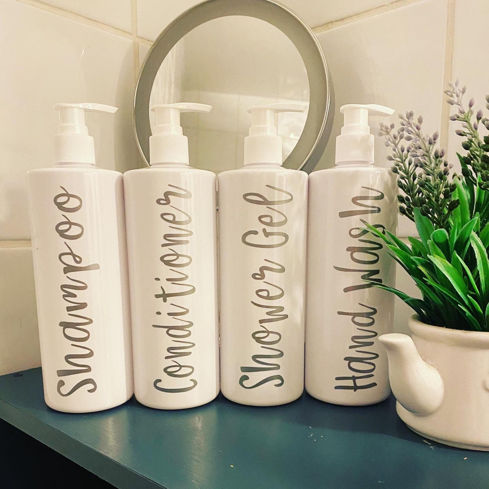 500ml Pump Bottles Shampoo Conditioner Body Wash Reusable Etsy