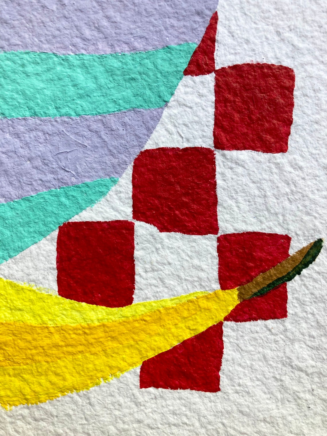 Minimalist Fruit Art / Kitchen Wall Decor / Abstract Fruit Print / Banana / Pear / Orange