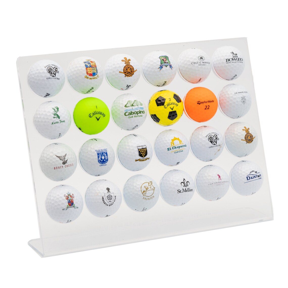 Personalised 24 x Golf Ball Display Golf Ball Holder Golf Etsy