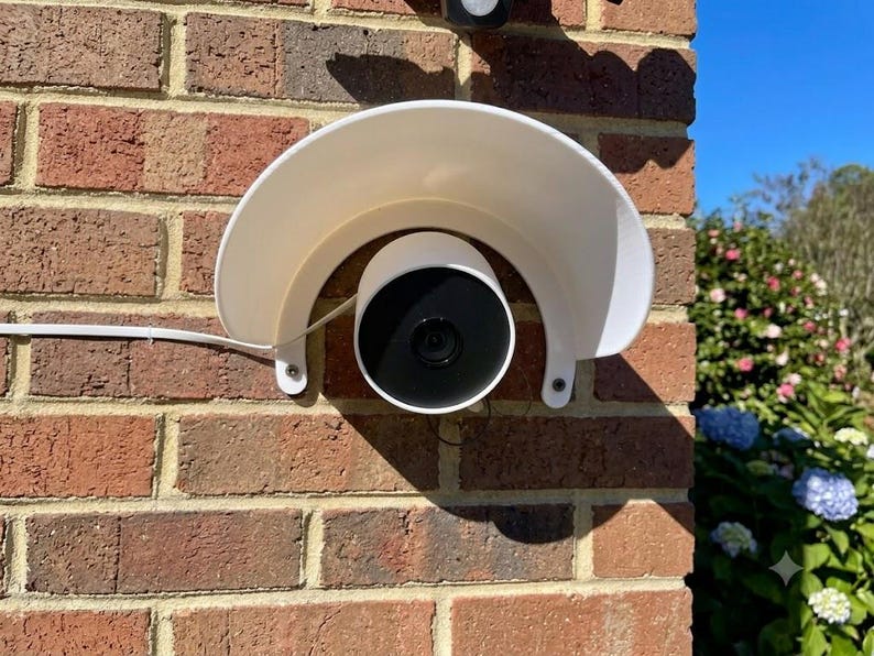 Universal Outdoor Security Camera Shield Weatherproof Sun Rain Hood ...