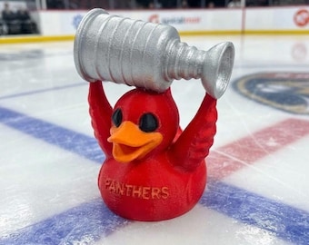Canard des Panthers de la Floride, champions de la Coupe Stanley 2024-2025 : impression 3D – Cadeau hockey LNH