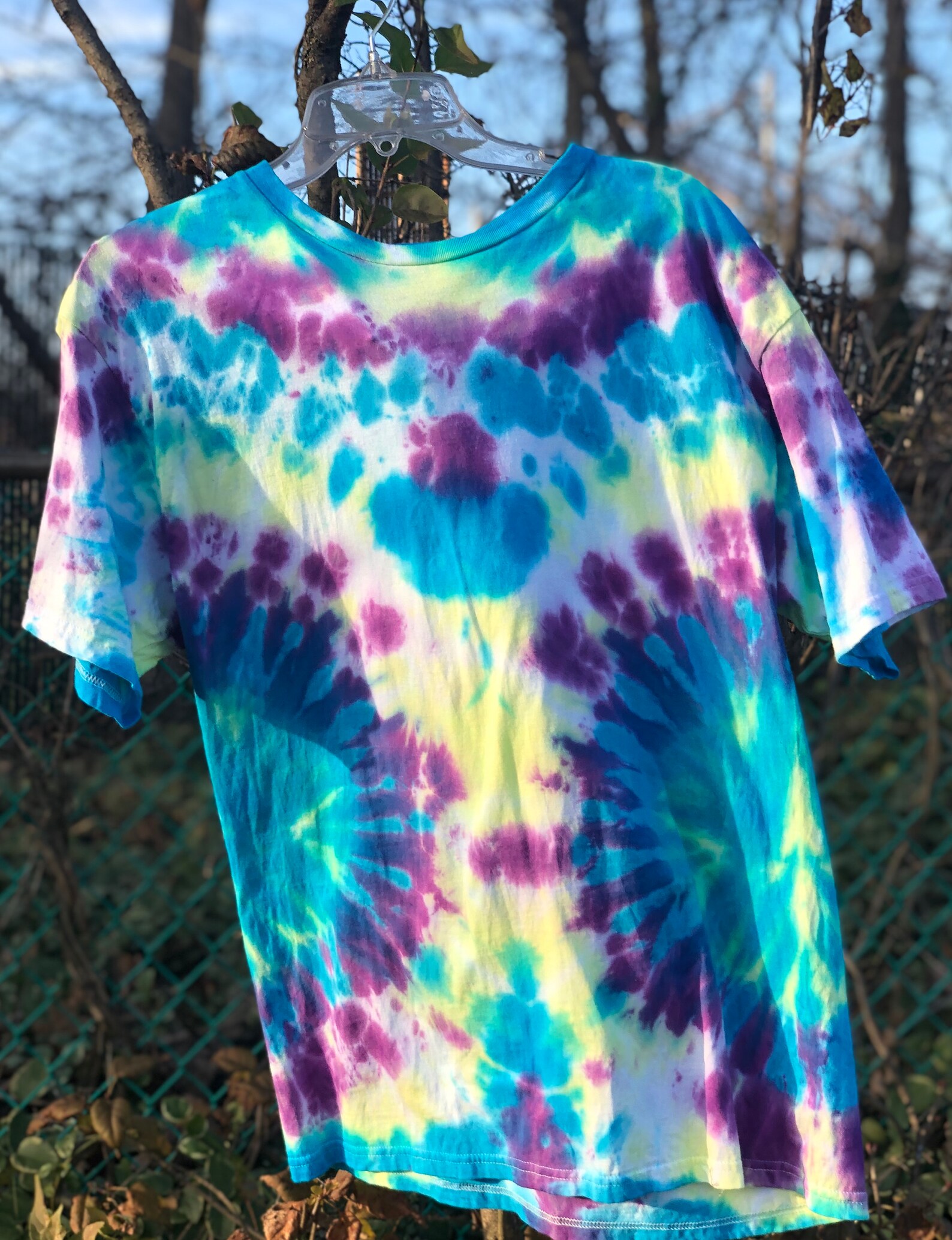 Kool Breeze Kaleidoscope Tie Dye Shortsleeved Shirt Etsy