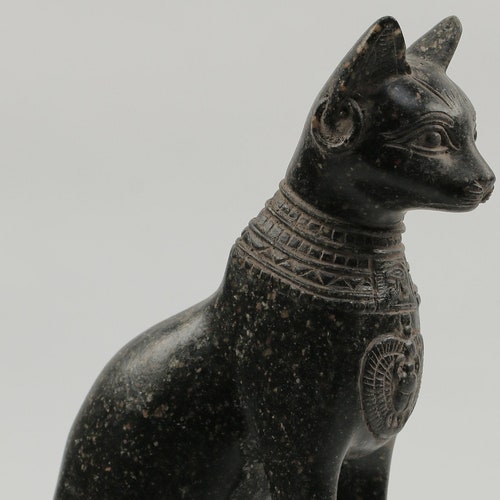 Unique Statue of Egyptian Goddess Cat Bastet Sculpture With Etsy