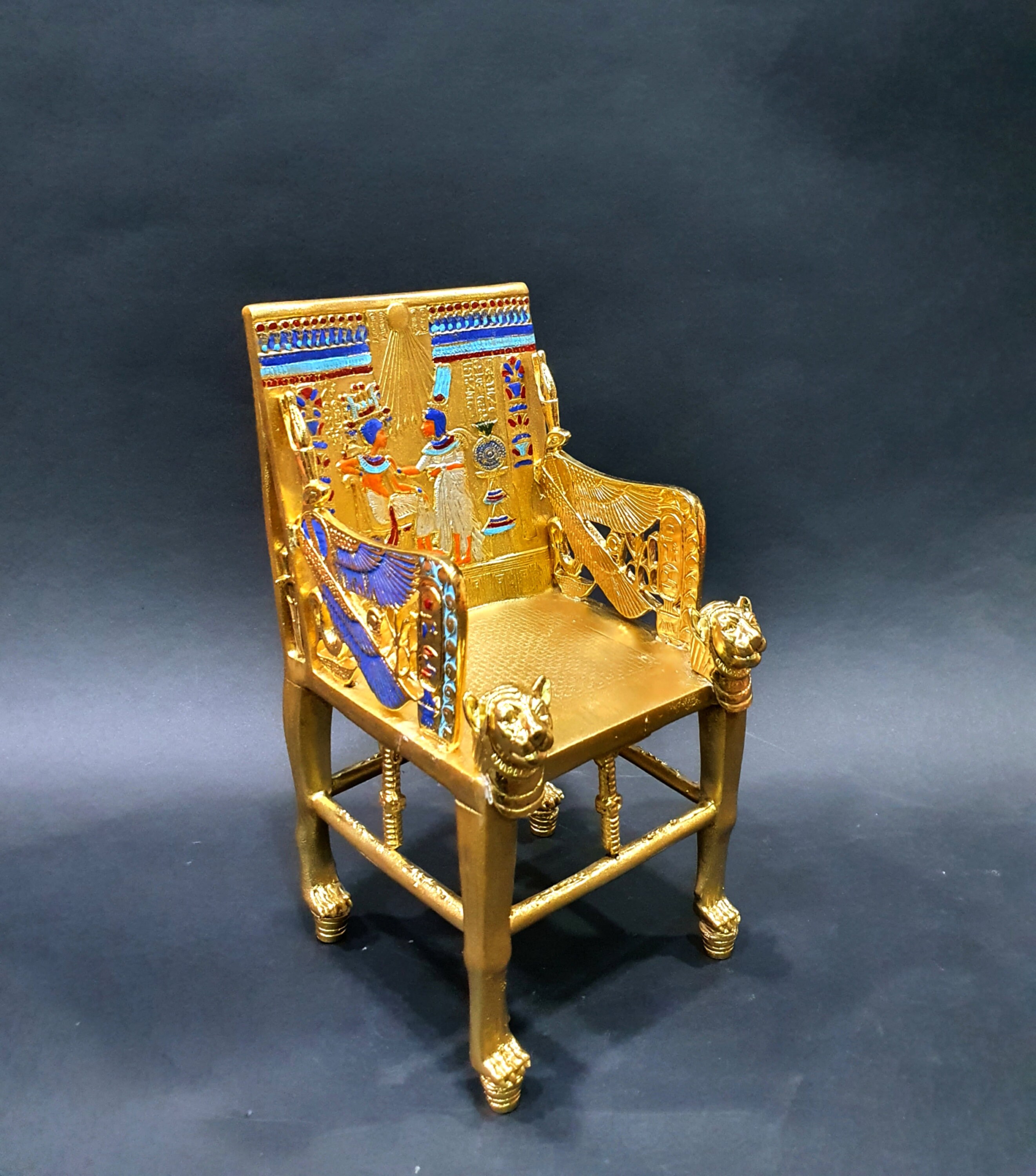 king Tutankhamun Throne Handmade from the copper Etsy