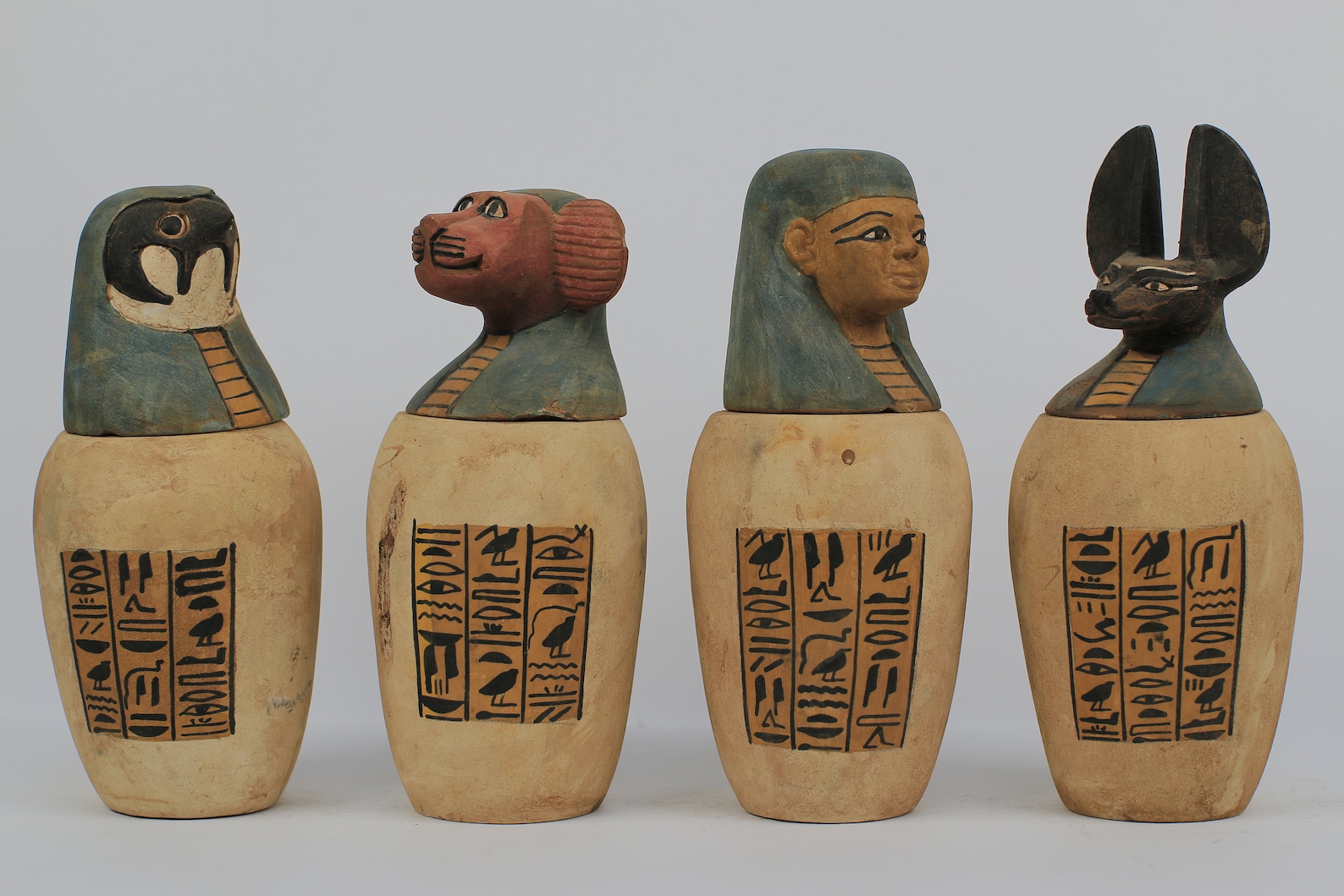 Old Organs Jars canopic Jars the Four Organs Jars Made From Etsy