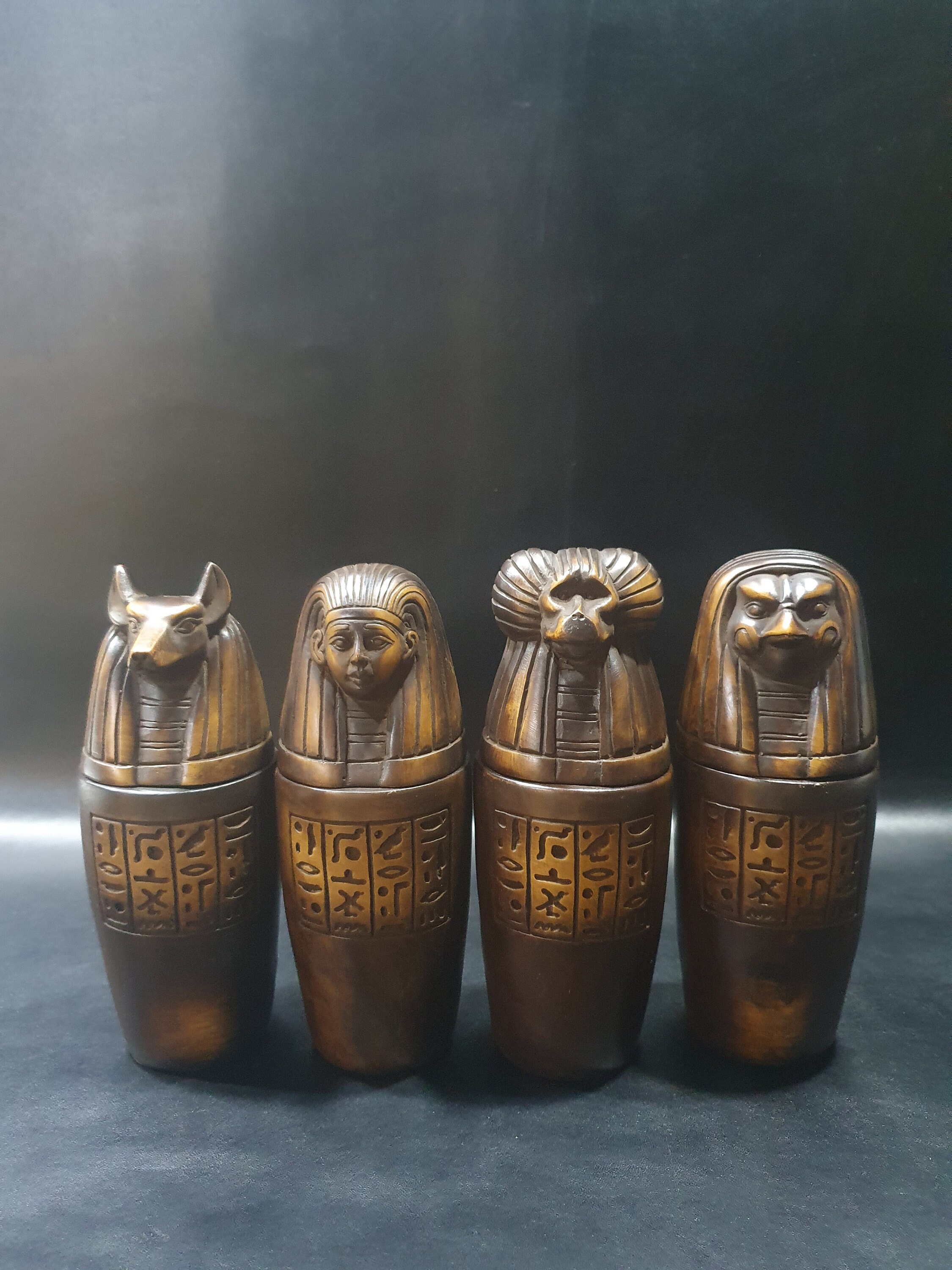 Organs jars canopic jars The Four organs Jars made from Etsy