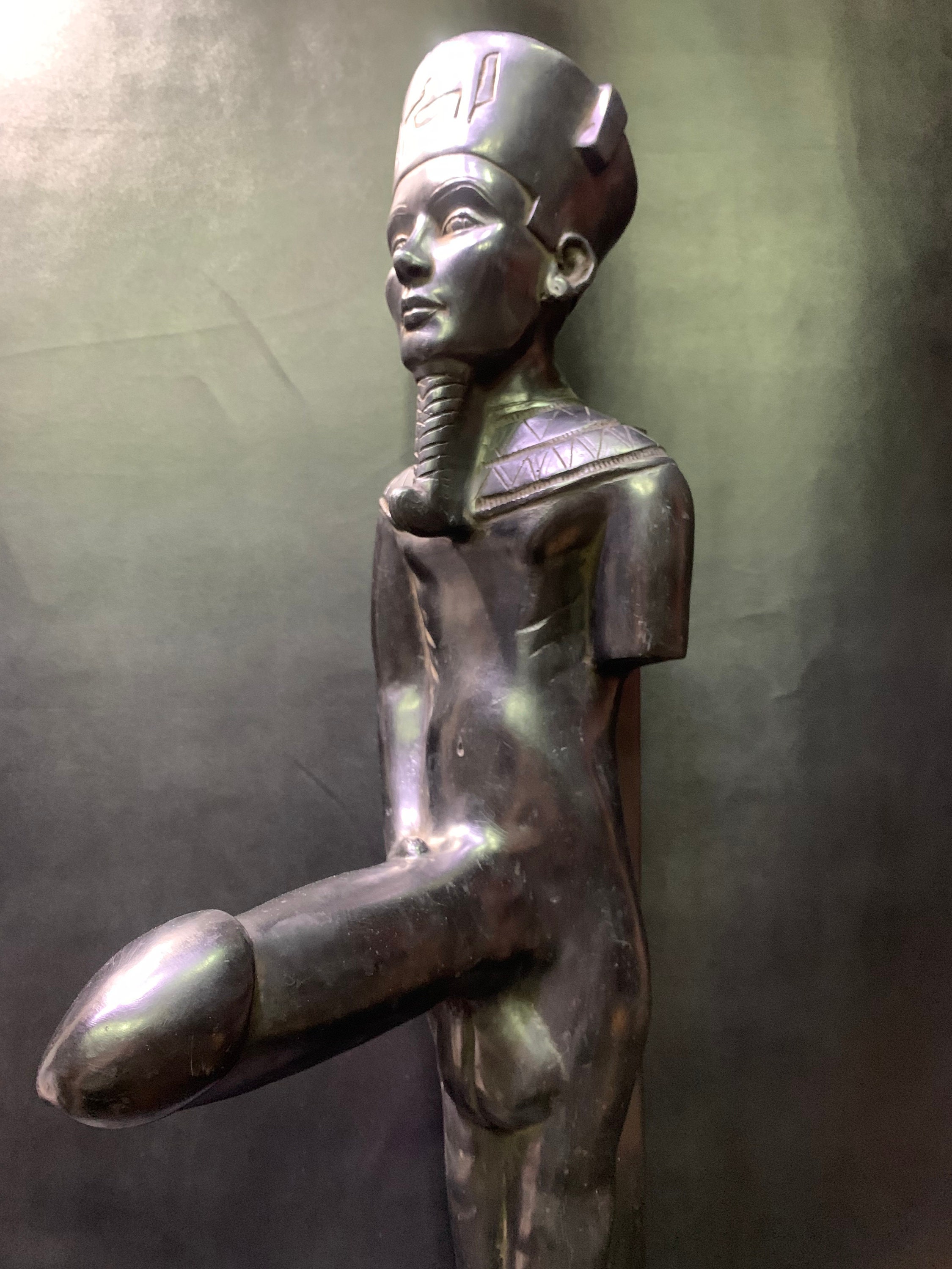 Marvelous large Egyptian God MIN phallic the god of | Etsy