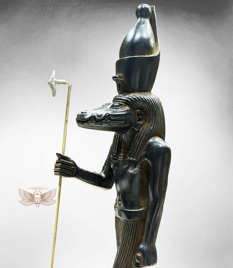 God Sobek Statue Sobek God of the Nile Statue in Ancient Etsy