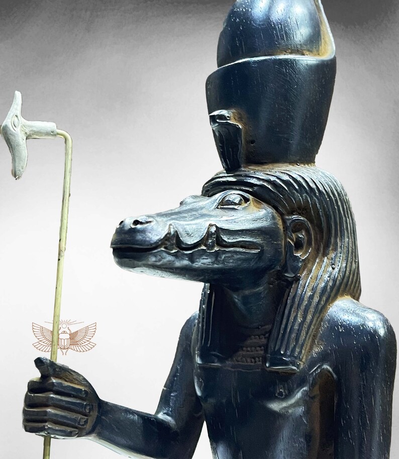 God Sobek Statue Sobek God of the Nile Statue in Ancient Etsy