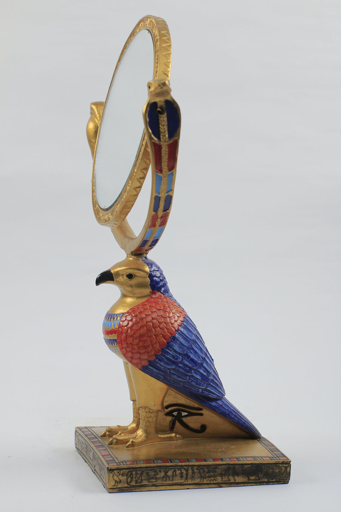 DER GOTT HORUS als Falke trägt einen Spiegel auf dem Kopf | Etsy
