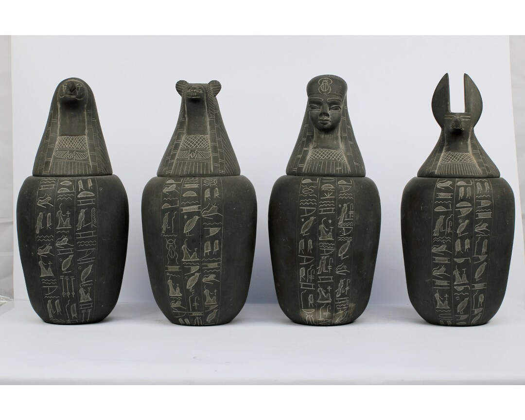 Unique Canopic Jars Made by Egyptian Hands Etsy Australia