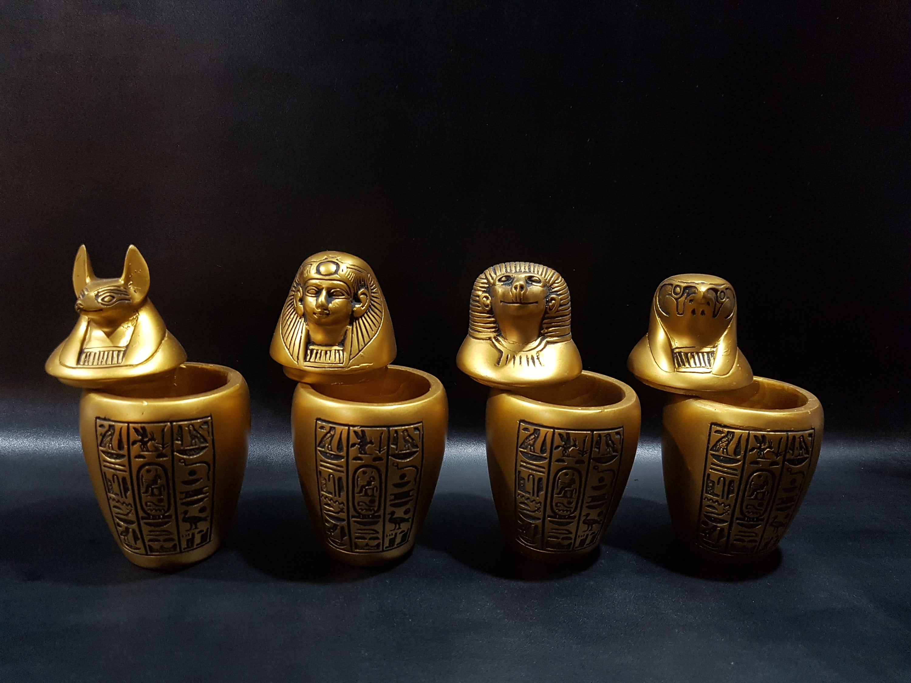 Organs jars canopic jars The Four organs Jars made from Etsy