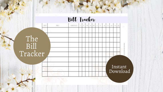 10+ Best Bill Tracker Templates For Planning Your Budget