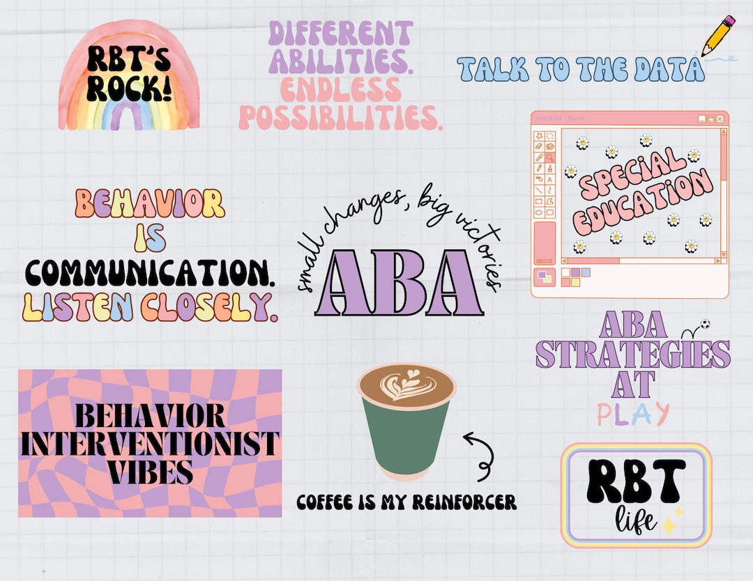RBT Svg Png Bundle, ABA Behavior Interventionist, Special Education