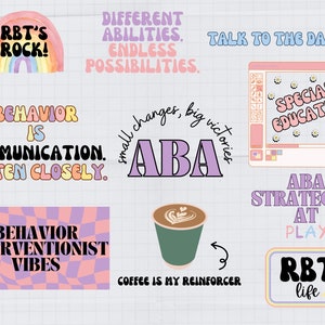 Pacote RBT Svg Png, Intervencionista Comportamental ABA, Educação Especial, Arte da Equipe SPED