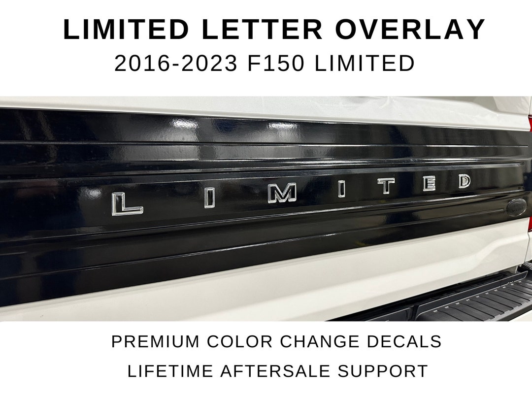 20162024 F150 Limited Letter Overlay Blackout the Letters on Your F150