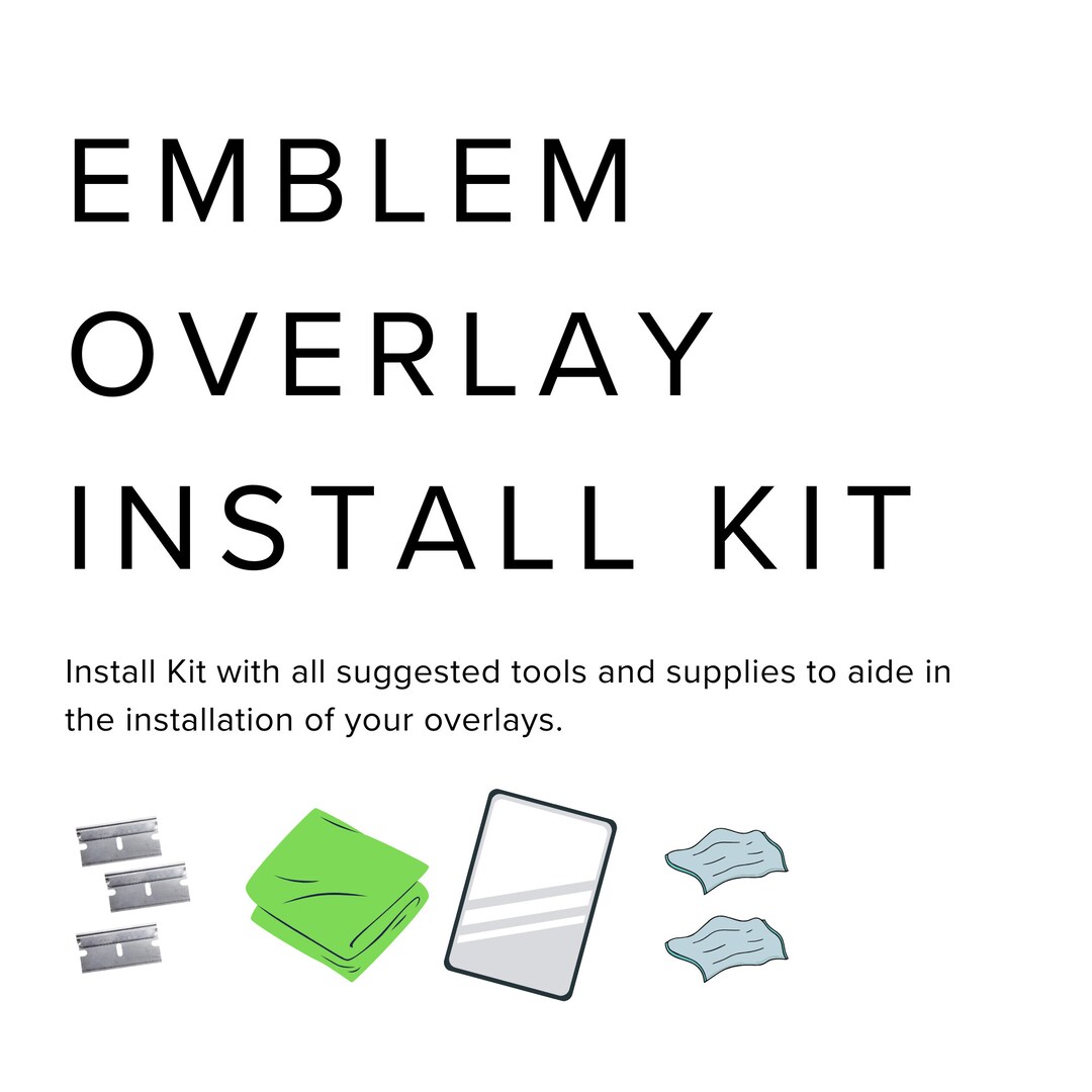 Decal Install Kit Tools and Supplies Needed to Install Decals Purchased