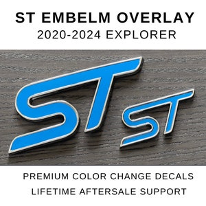 2020-2024 Explorer ST Emblem Overlay | Overlay for ST Badges on your Explorer | Customize your Vehicle easily in Minutes
