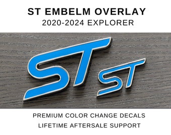 2020-2024 Explorer ST Emblem Overlay | Overlay for ST Badges on your Explorer | Customize your Vehicle easily in Minutes