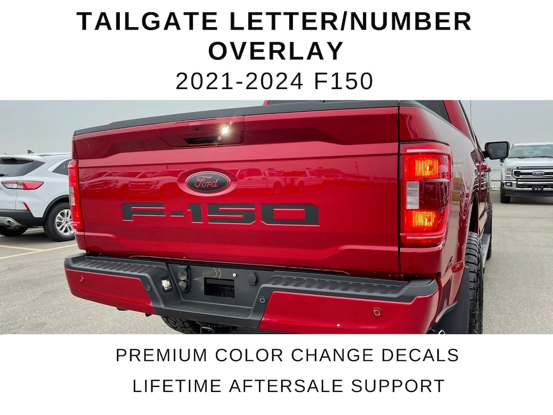 2025 2025 F150 Tailgate Emblem Lettering Overlay Insert Etsy